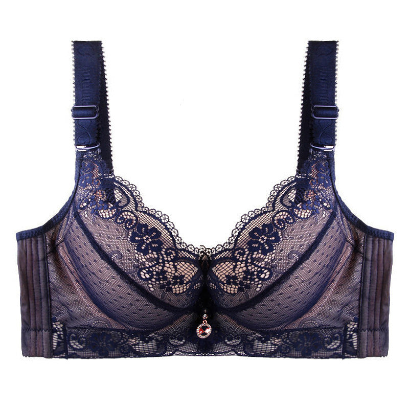 Lace Thickened Gather Bra Adjustable Underwear