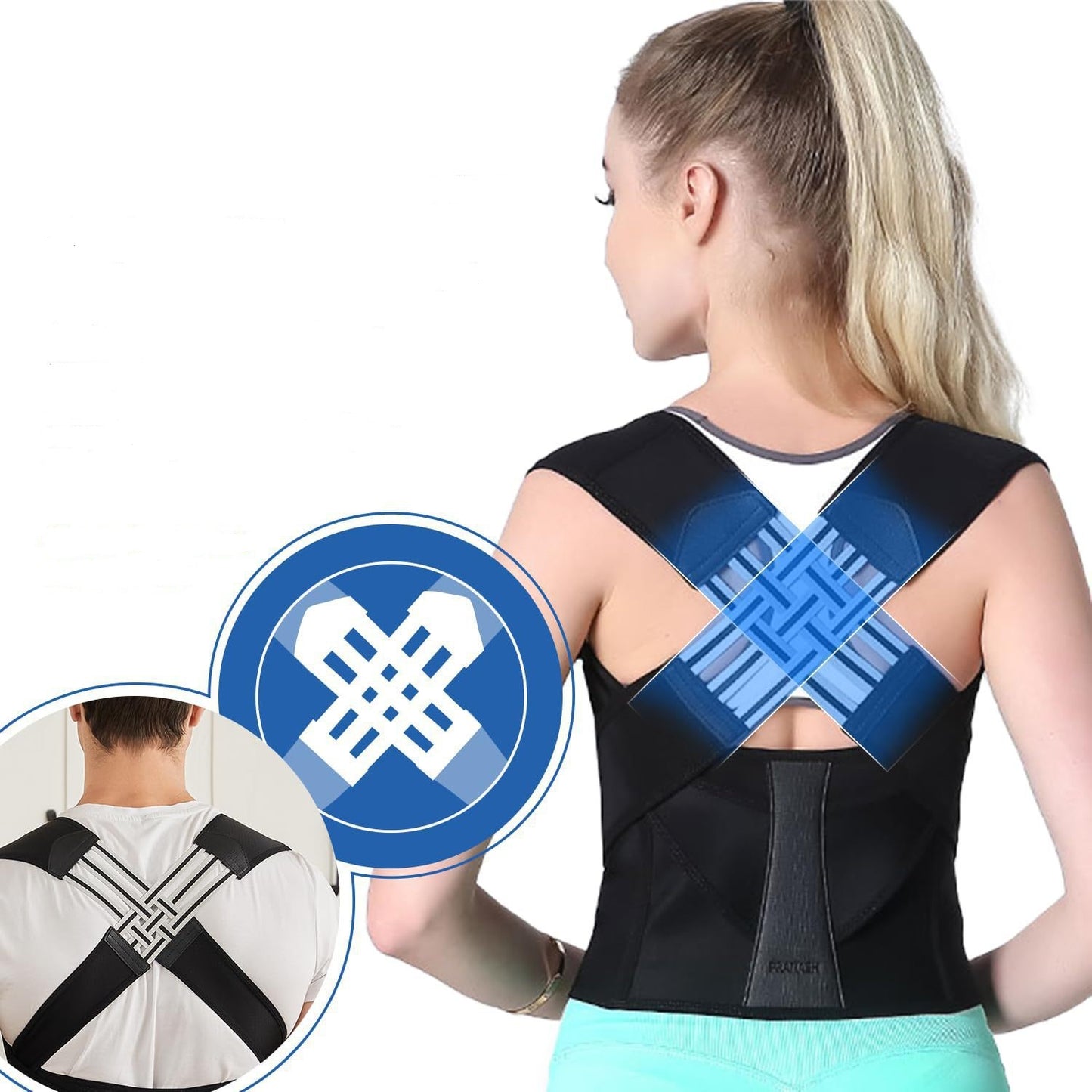 Keel Support Posture Corrector for Back & Shoulders