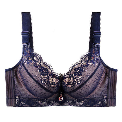 Lace Thickened Gather Bra Adjustable Underwear