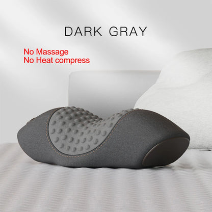 Electric Neck Massage Pillow Heating Vibration Neck Massager Back Cervical Traction Relax Sleeping Memory Foam Spine Support